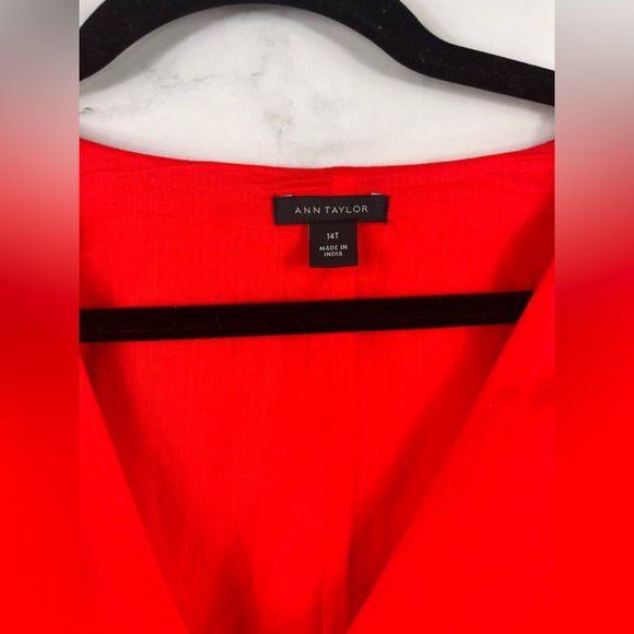 ANN TAYLOR Linen Button-front Dress - Picture 3 of 5